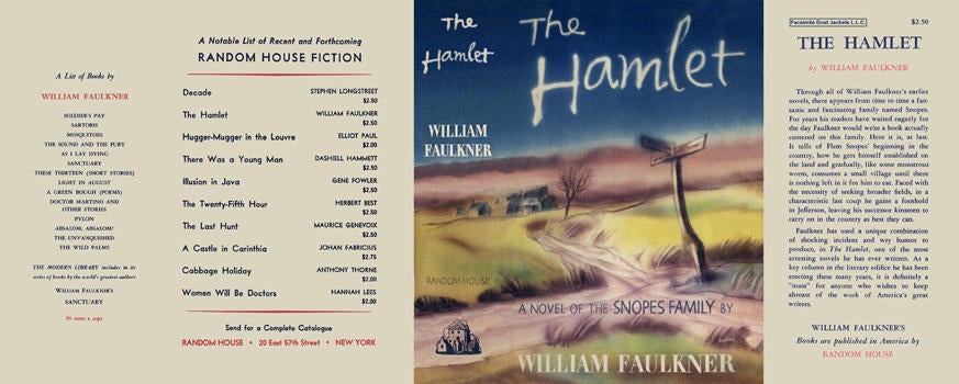 Item #4437 Hamlet, The. William Faulkner.