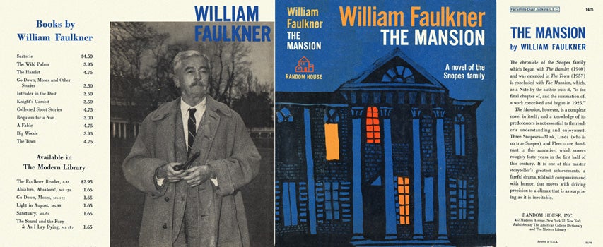 Item #4440 Mansion, The. William Faulkner.