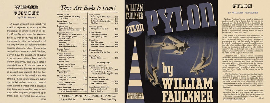 Item #4444 Pylon. William Faulkner