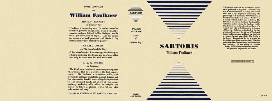 Item #4448 Sartoris. William Faulkner