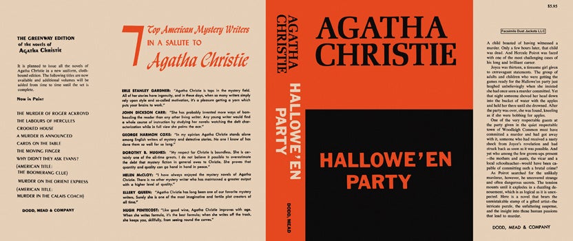 Item #44629 Hallowe'en Party. Agatha Christie.