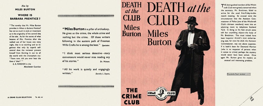 Item #448 Death at the Club. Miles Burton