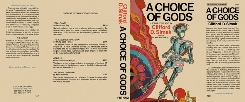 Item #44942 Choice of Gods, A. Clifford D. Simak