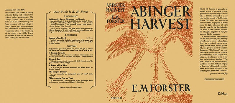 Item #4499 Abinger Harvest. E. M. Forster