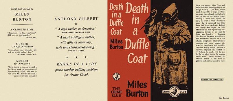 Item #450 Death in a Duffle Coat. Miles Burton