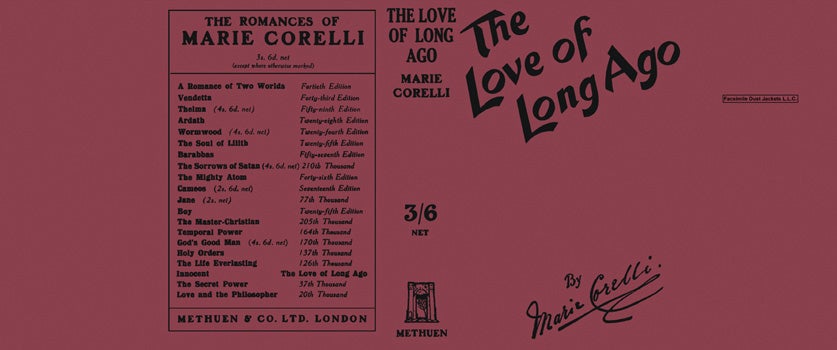 Item #45046 Love of Long Ago, The. Marie Corelli.