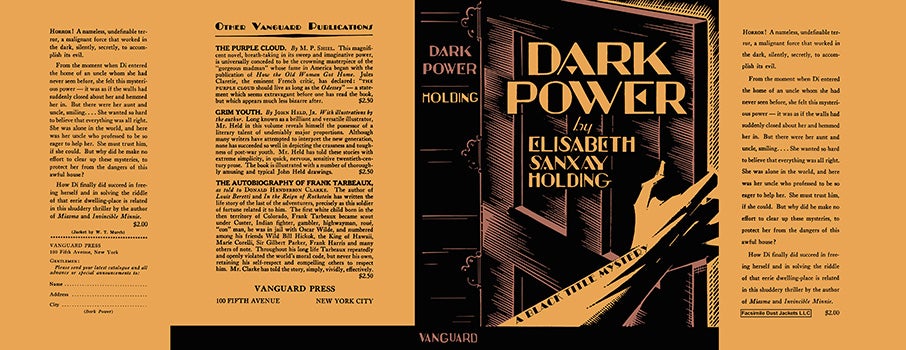 Item #45097 Dark Power. Elisabeth Sanxay Holding