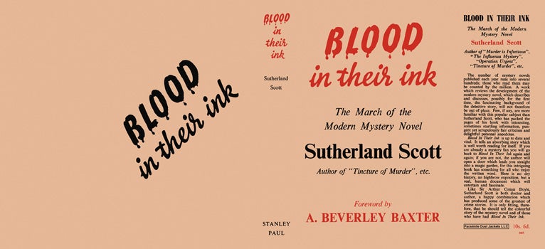 Item #45137 Blood in Their Ink. Sutherland Scott.