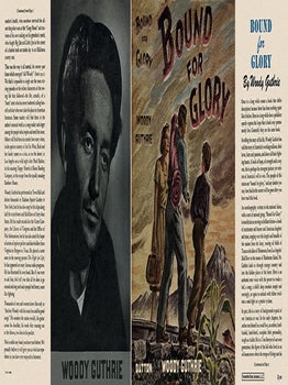 Bound for Glory. Woody Guthrie.