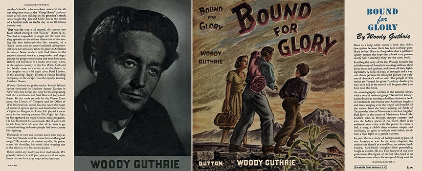 Item #4527 Bound for Glory. Woody Guthrie