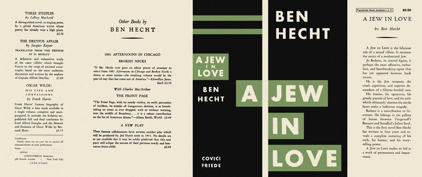 Item #4533 Jew in Love, A. Ben Hecht