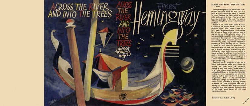 Item #4545 Across the River and into the Trees. Ernest Hemingway