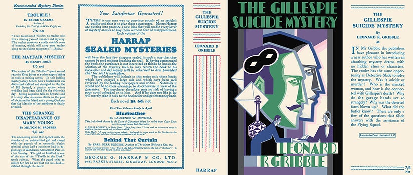 Item #45503 Gillespie Suicide Mystery, The. Leonard R. Gribble