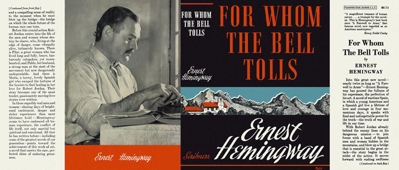 Item #4551 For Whom the Bell Tolls. Ernest Hemingway