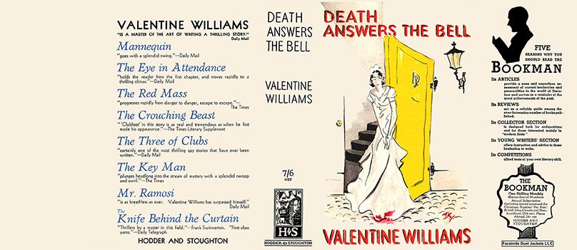 Item #45558 Death Answers the Bell. Valentine Williams