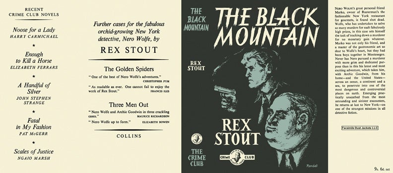 Item #45596 Black Mountain, The. Rex Stout