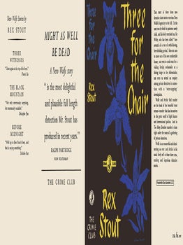 Three for the Chair. Rex Stout.
