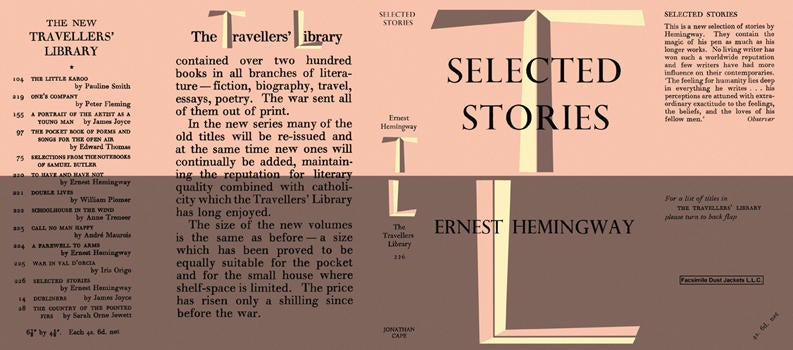 Item #4563 Selected Stories. Ernest Hemingway