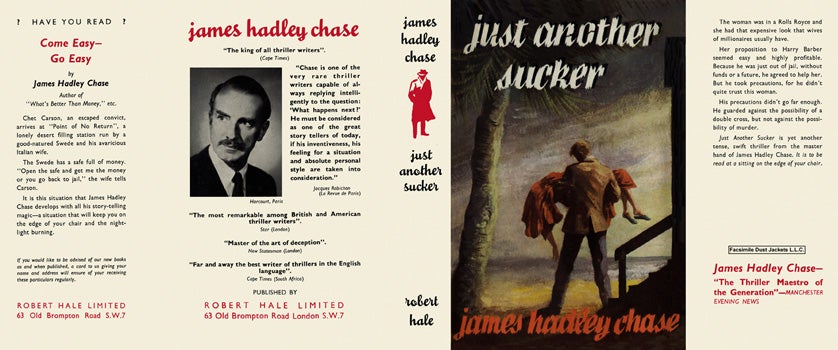 Item #45656 Just Another Sucker. James Hadley Chase.