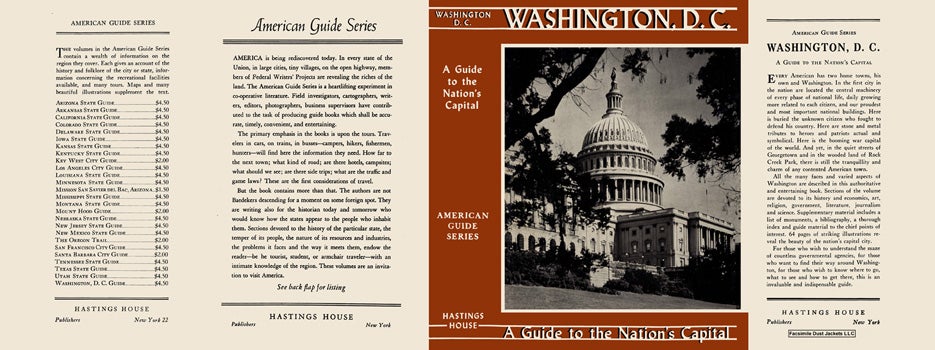 Item #45773 Washington, D. C., A Guide to the Nation's Capital. American Guide Series, WPA