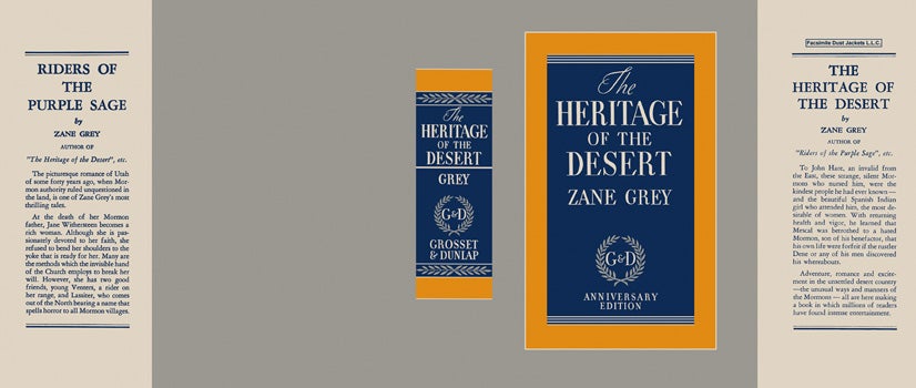 Item #45813 Heritage of the Desert, The. Zane Grey