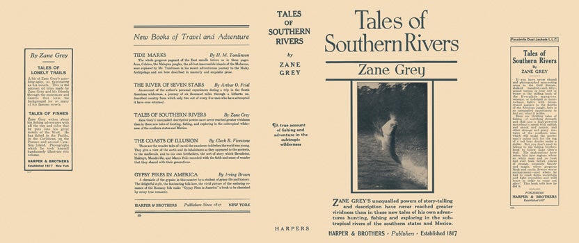 Item #45817 Tales of Southern Rivers. Zane Grey