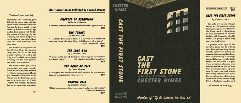 Item #4585 Cast the First Stone. Chester Himes