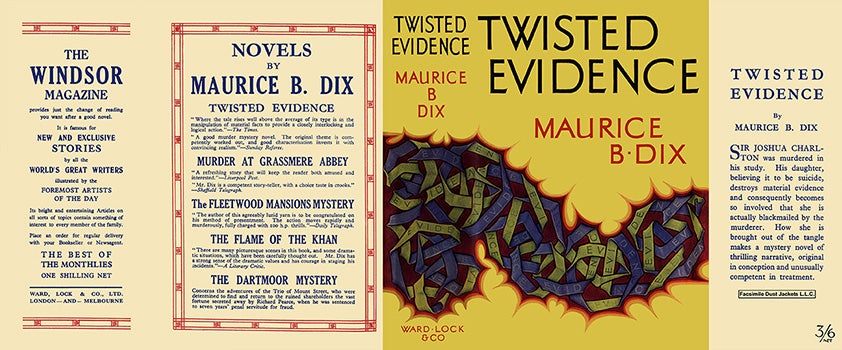 Item #45860 Twisted Evidence. Maurice B. Dix.