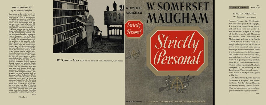 Item #45898 Strictly Personal. W. Somerset Maugham.