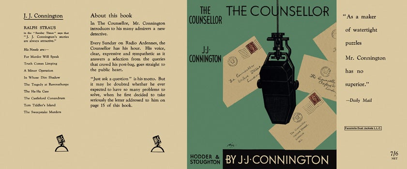 Item #45899 Counsellor, The. J. J. Connington