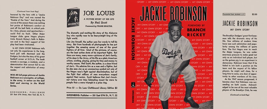Item #45908 Jackie Robinson, My Own Story. Jackie Robinson.