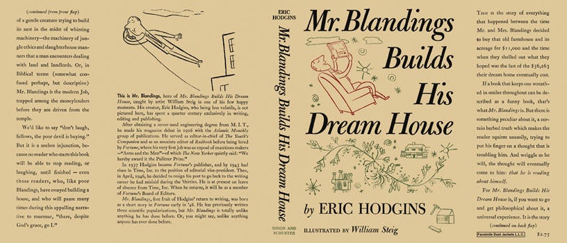 Item #4591 Mr. Blandings Builds His Dream House. Eric Hodgins