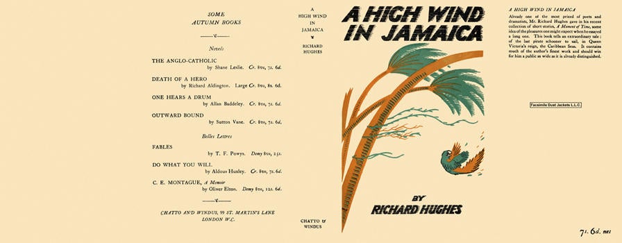 Item #4594 High Wind in Jamaica, A. Richard Hughes.