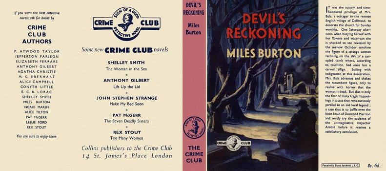 Item #460 Devil's Reckoning. Miles Burton.