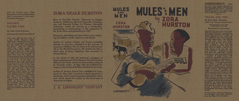 Item #4600 Mules and Men. Zora Neale Hurston