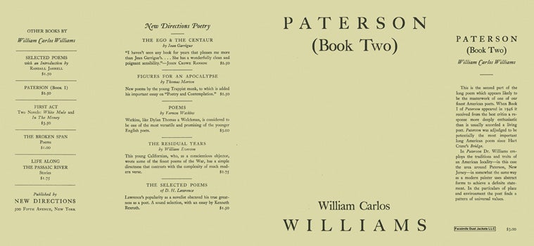 Item #46041 Paterson, Book 2. William Carlos Williams