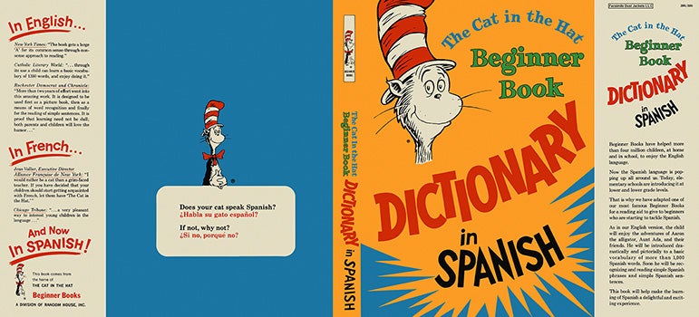 Item #46175 Cat in the Hat Dictionary in Spanish, The. Seuss Dr