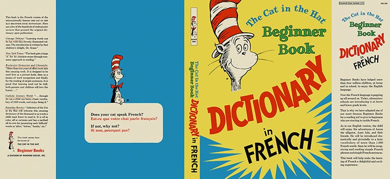 Item #46176 Cat in the Hat Dictionary in French, The. Seuss Dr.
