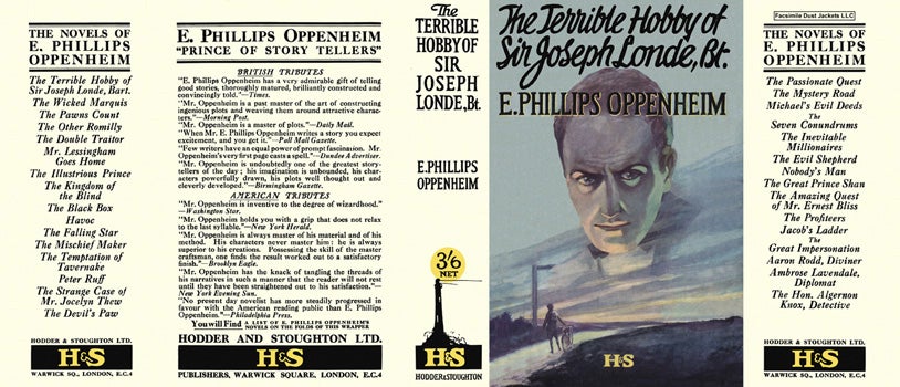 Item #46199 Terrible Hobby of Sir Joseph Londe, Bt., The. E. Phillips Oppenheim.