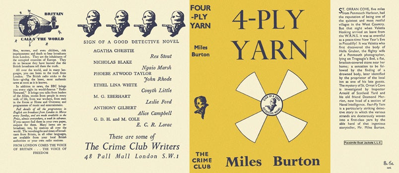 Item #463 Four-Ply Yarn. Miles Burton.