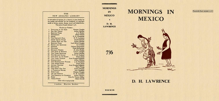 Item #4665 Mornings in Mexico. D. H. Lawrence
