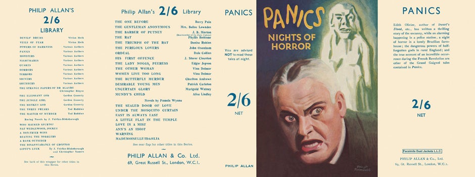 Item #46679 Panics. Charles Lloyd Birkin, Anthology