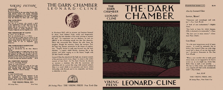 Item #46682 Dark Chamber, The. Leonard Cline