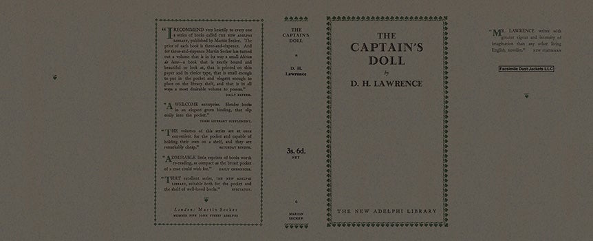 Item #46732 Captain's Doll, The. D. H. Lawrence