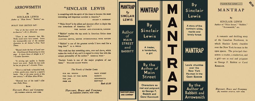 Item #4685 Mantrap. Sinclair Lewis.