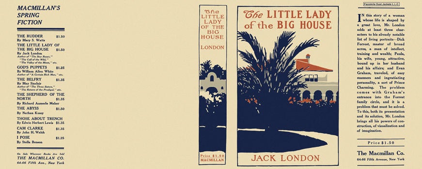 Item #4701 Little Lady of the Big House, The. Jack London.