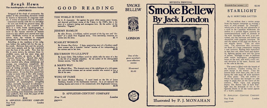 Item #4703 Smoke Bellew. Jack London