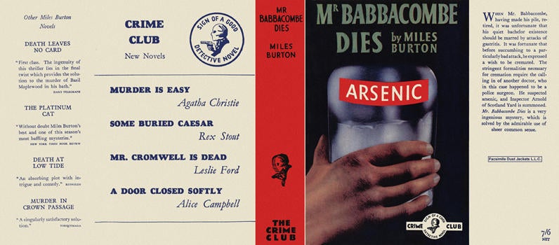 Item #471 Mr. Babbacombe Dies. Miles Burton