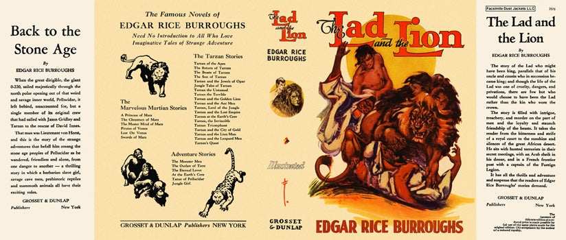 Item #47118 Lad and the Lion, The. Edgar Rice Burroughs.