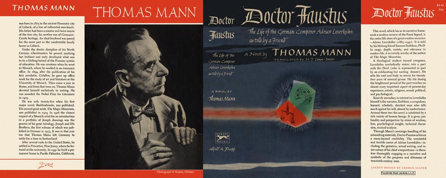 Item #4719 Doctor Faustus. Thomas Mann.